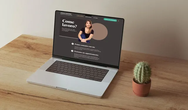 Amalia's new website screen mockup part-2
