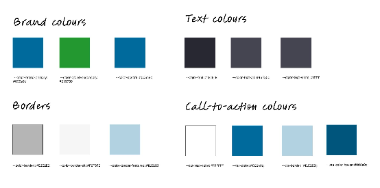 The restricted colour palette