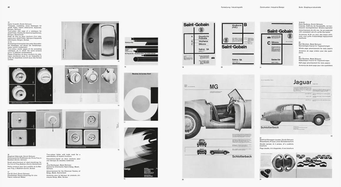 Examples of mid-20th-century Swiss design