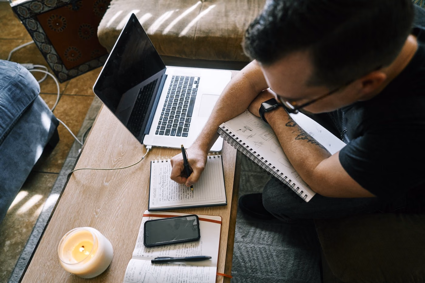 designer writing a content outline